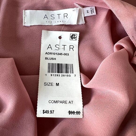 ASTR THE LABEL Cowl Slip Midi Dress Color Blush Size M - Picture 5 of 7